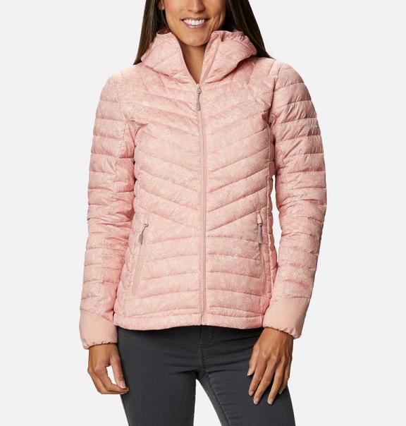 Columbia Windgates Hooded Jacket Pink For Women's NZ46821 New Zealand